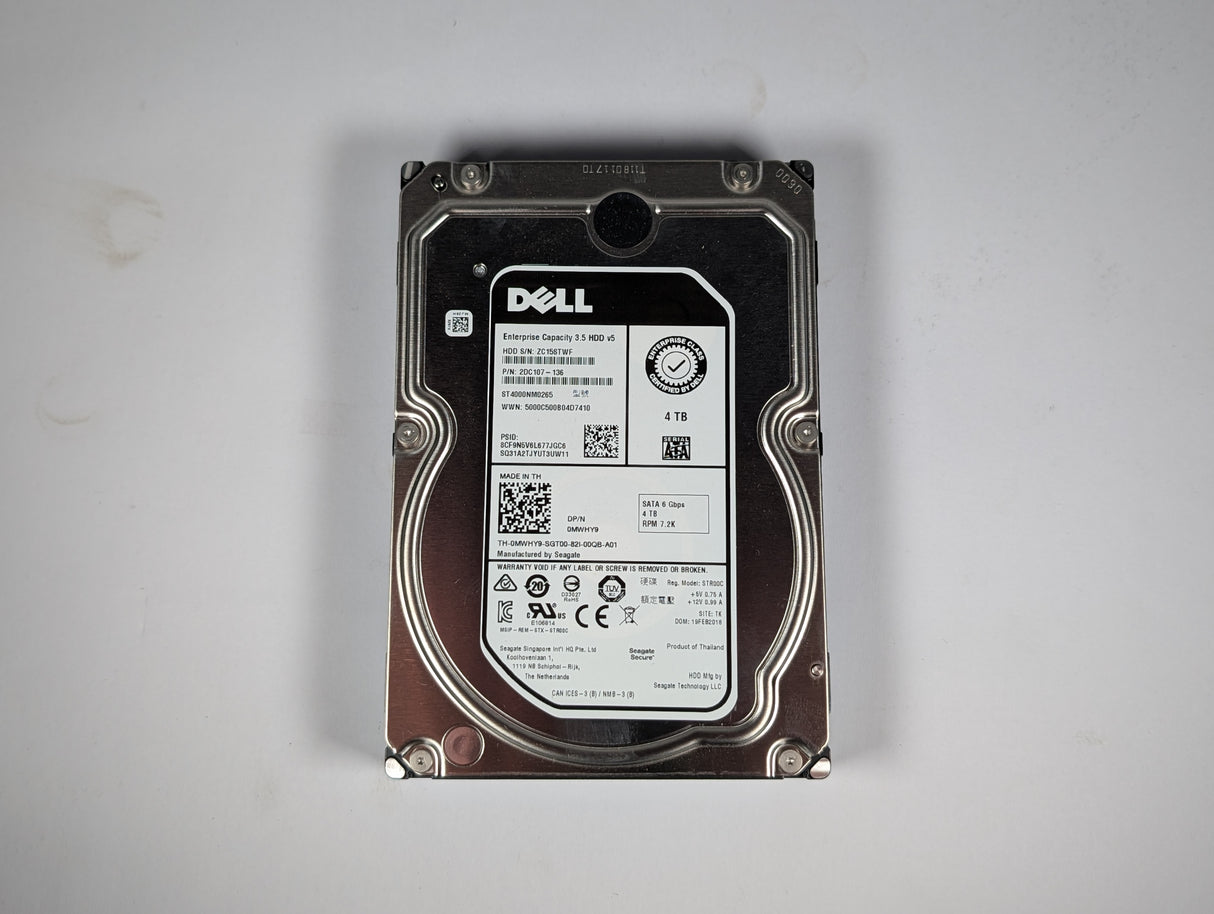 Dell - 4 TB Enterprise SATA Hard Drive - 2DC107 - 136 - Used - Big Liquidators