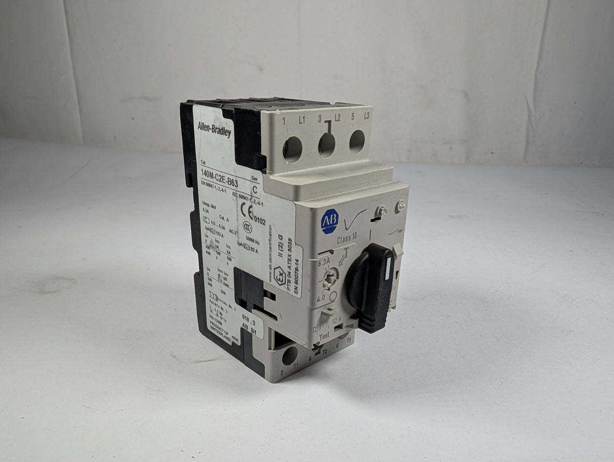 Allen Bradley - 6.3 AMP Circuit Breaker - 140M - C2E - B63 - Used - Big Liquidators