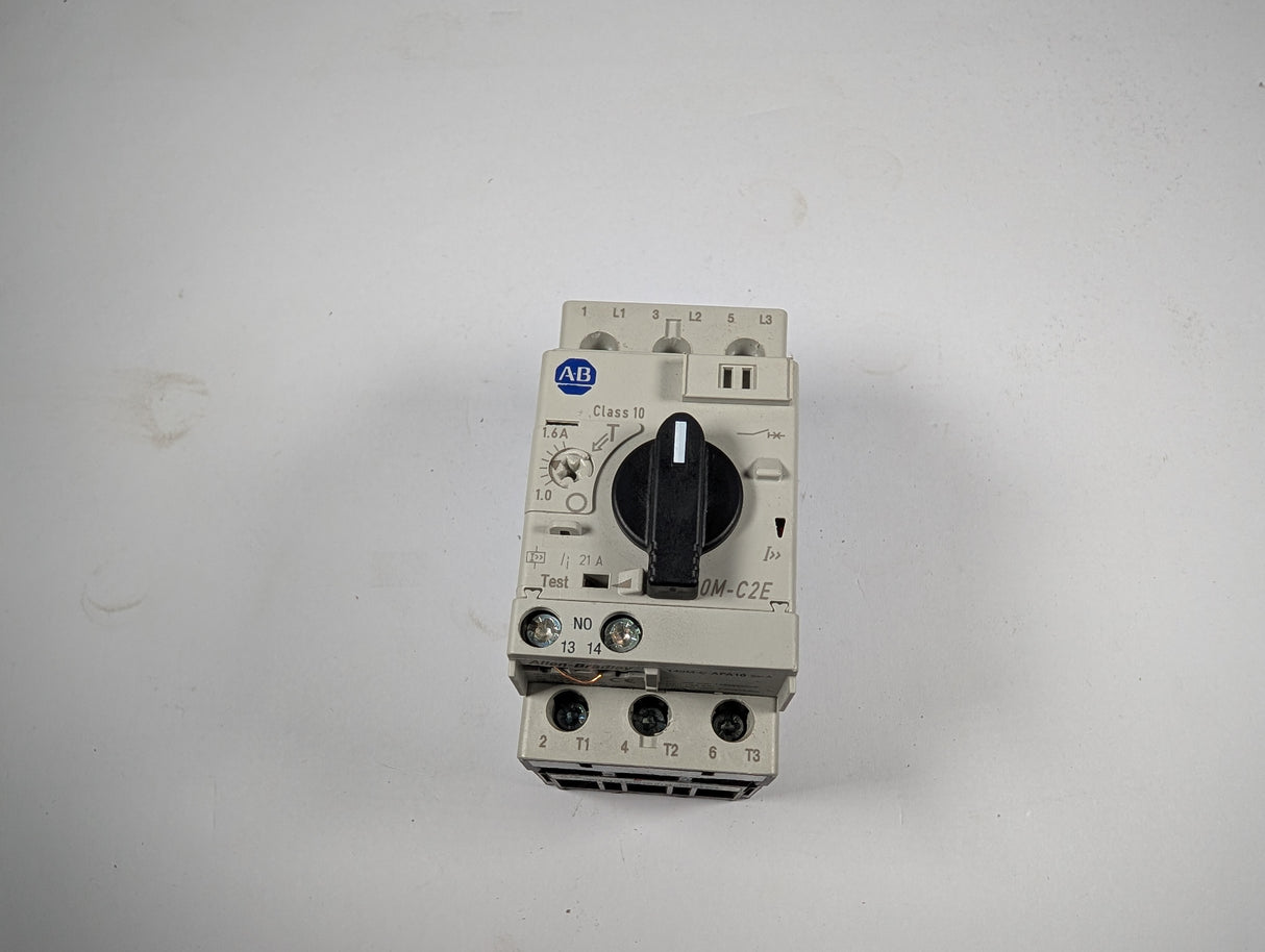 Allen Bradley - 1.6 AMP Motor Protection Circuit Breaker - 140M - C2E - B16 - Used - Big Liquidators