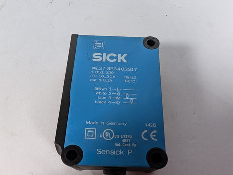 SICK - Photoelectric Sensor: RAY26 Reflex Array - WL27 - 3P3402S17 - Used - Big Liquidators