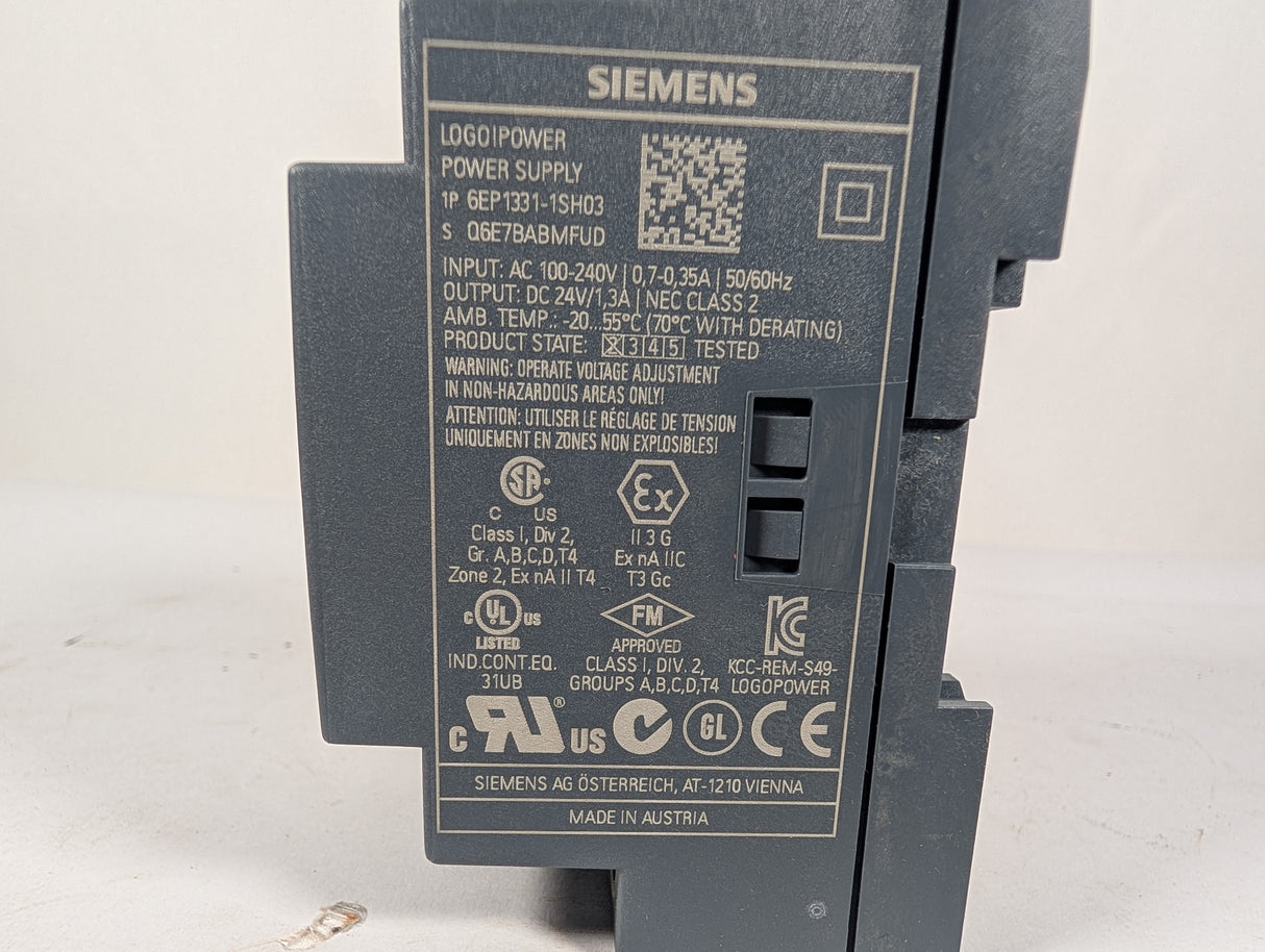 Siemens - 24vDC Power Supply - 6EP1331 - 1SH03 - New - Big Liquidators