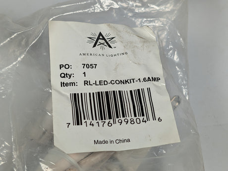 American Lighting - 1.6 AMP Rope Light Power Cord - RL - LED - CONKIT - 1.6AMP - New - Big Liquidators