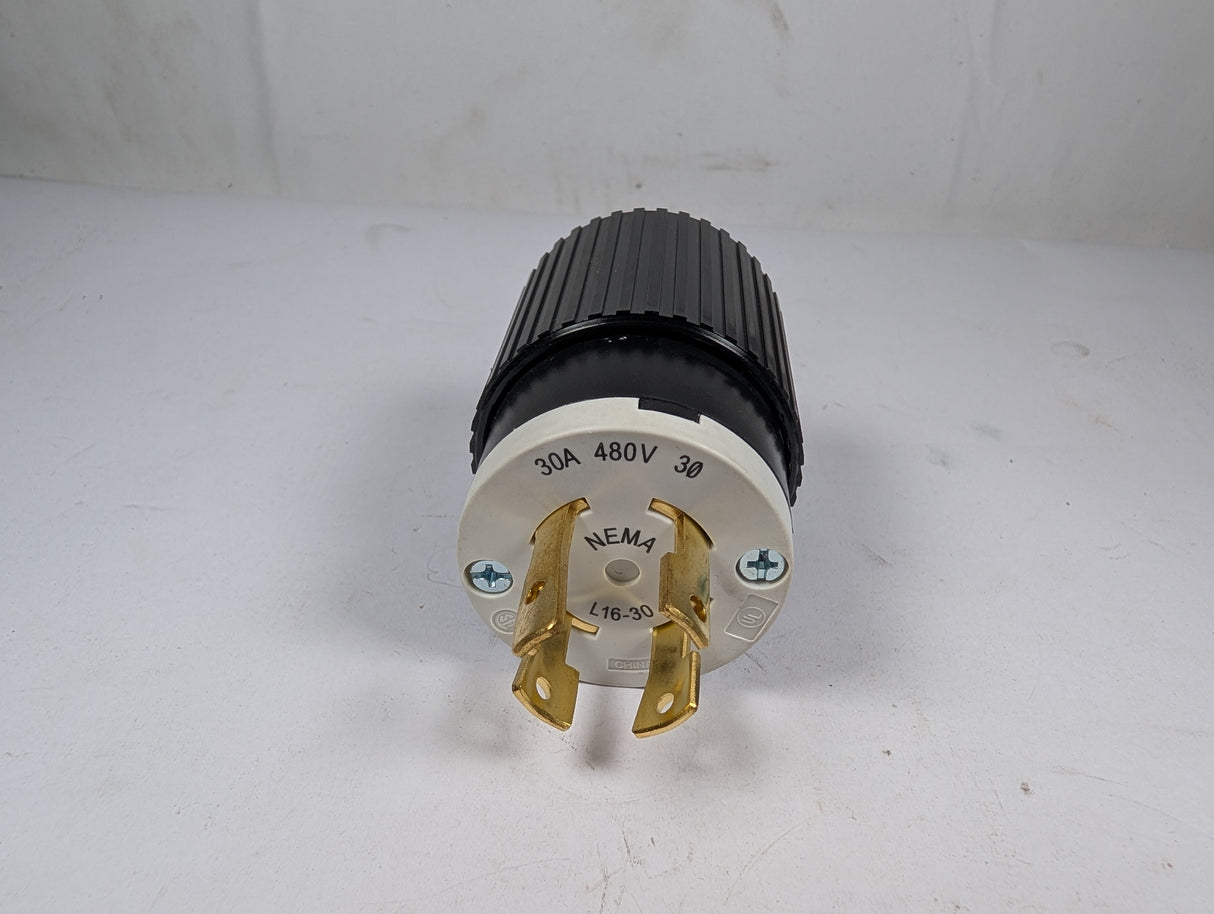 Bryant - Industrial Locking Blade Plug 30 AMP 480V - 71630NP - Used - Big Liquidators