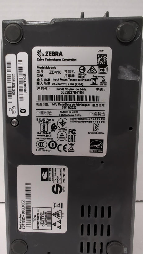Zebra ZD410 - Direct Thermal Label Printer - Ethernet - Used